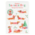 Rex London - Kinder-Tattoos „Festive Sausage Dog“