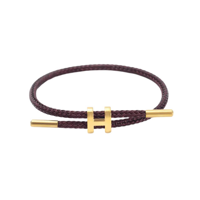 Vido finest jewelry - Armband &quot;Saila&quot; braun für Frauen/Damen mit Edelstahl-Detail