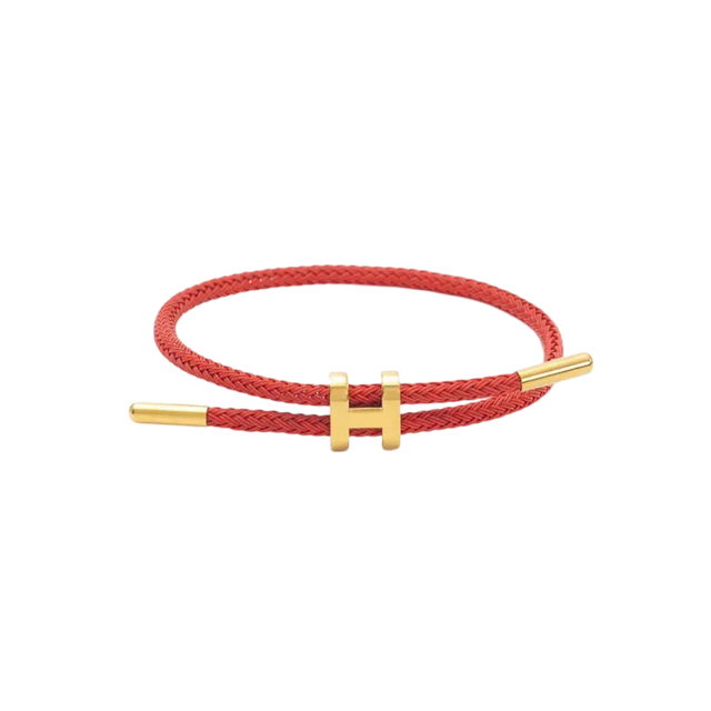Vido finest jewelry - Armband &quot;Saila&quot; rot für Frauen/Damen mit Edelstahl-Detail