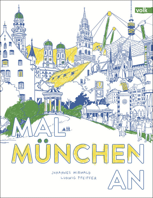 Das München-Malbuch: 16 Münchner Motive zum Ausmalen. Mit Texten in Deutsch und Englisch. Herausgegeben von der Hypo-Kulturstiftung