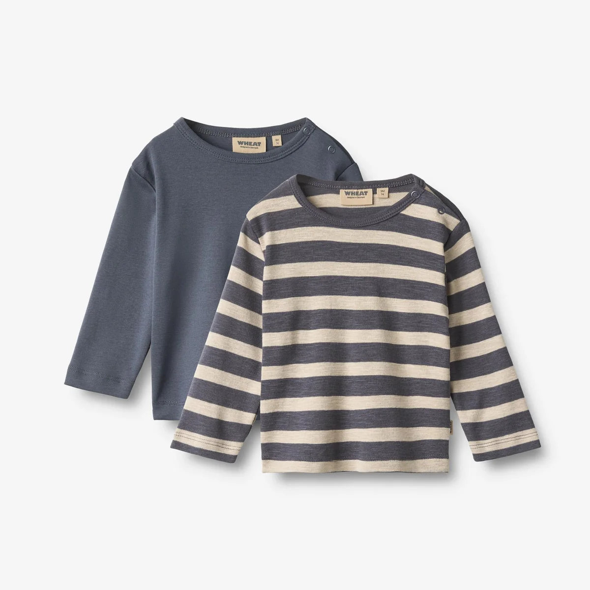 Wheat - Baby Langarmshirts 2er-Set Milo Baumwolle (Bio)