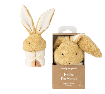 Wooly Organic - Hase mit Muslintuch als Körper