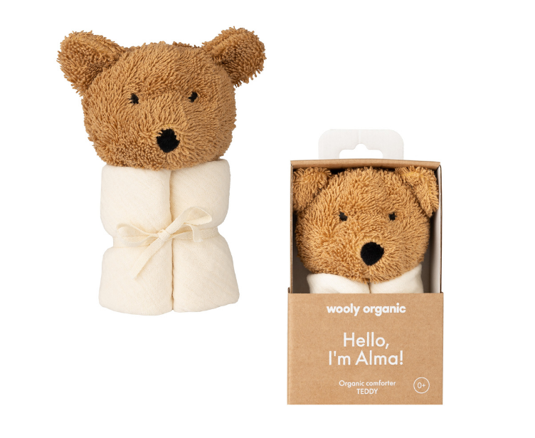 Wooly Organic - Teddy mit Muslintuch als Körper für Kinder