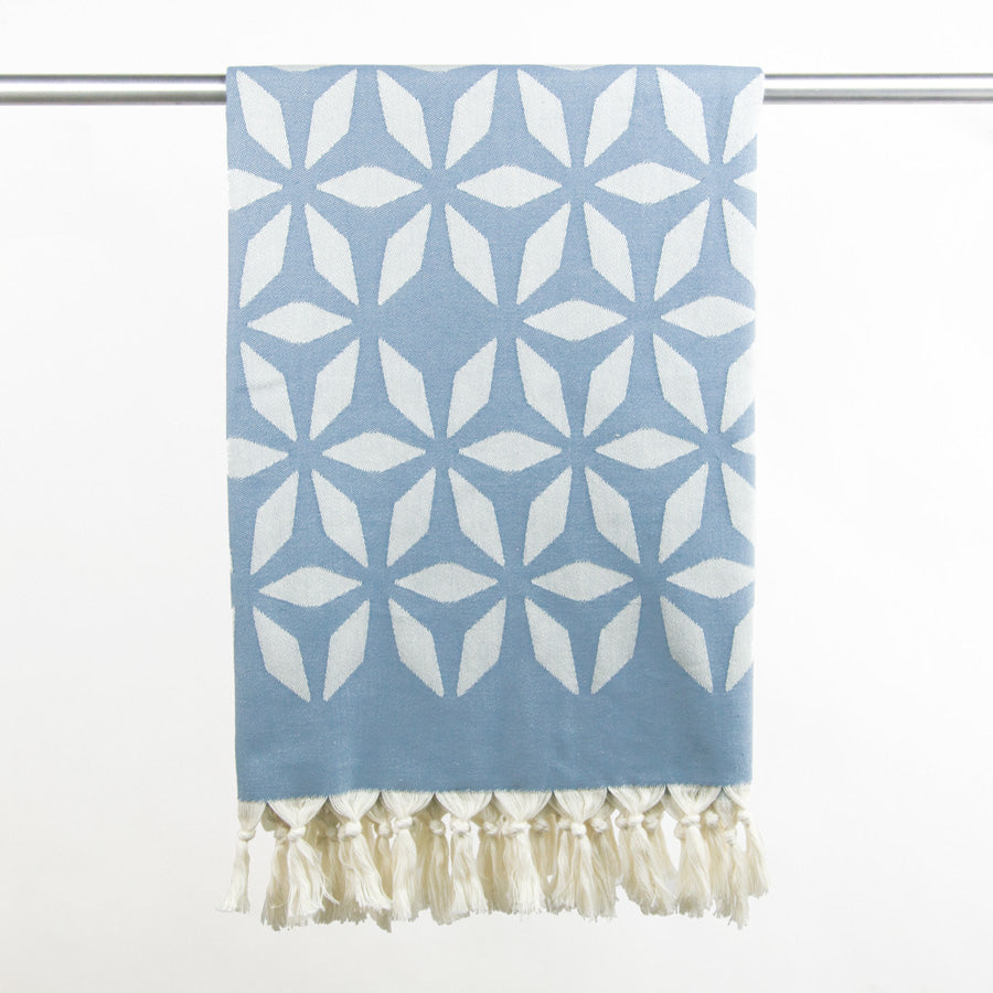 Das Hamamtuch ist in Köperbindung gewebt und dadurch besonders strapazierfähig.