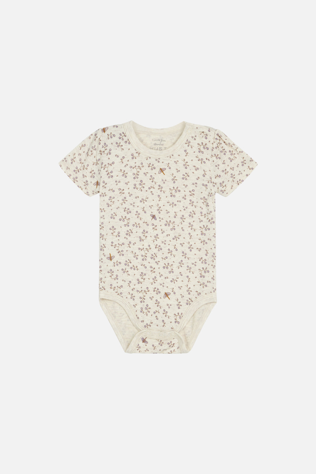 Hust & Claire - Baby Bambusbody BonniHust & Claire - Baby Bambusbody natur mit Blumen