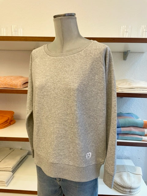 Auryn - Sweatshirt Biobaumwolle grau mit Breze