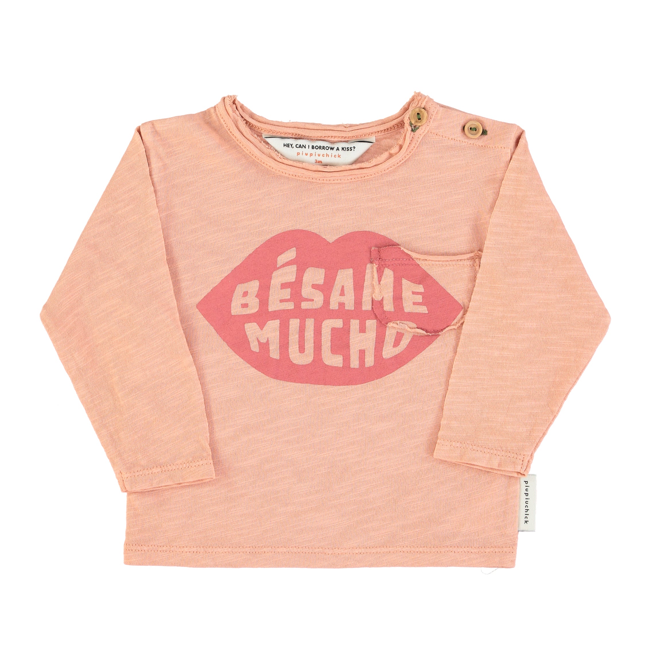 Piupiuchick - Baby Shirt rosa besame mucho