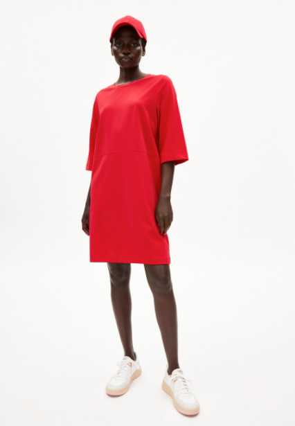 Armedangels -  Kleid rot aus Biobaumwolle