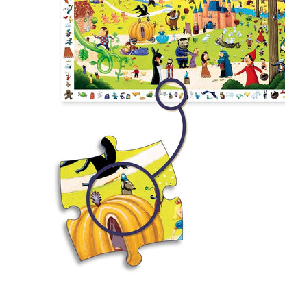 Wimmelpuzzle Märchen 54 Teile für Mädchen und Jungen fair produziert von Djeco