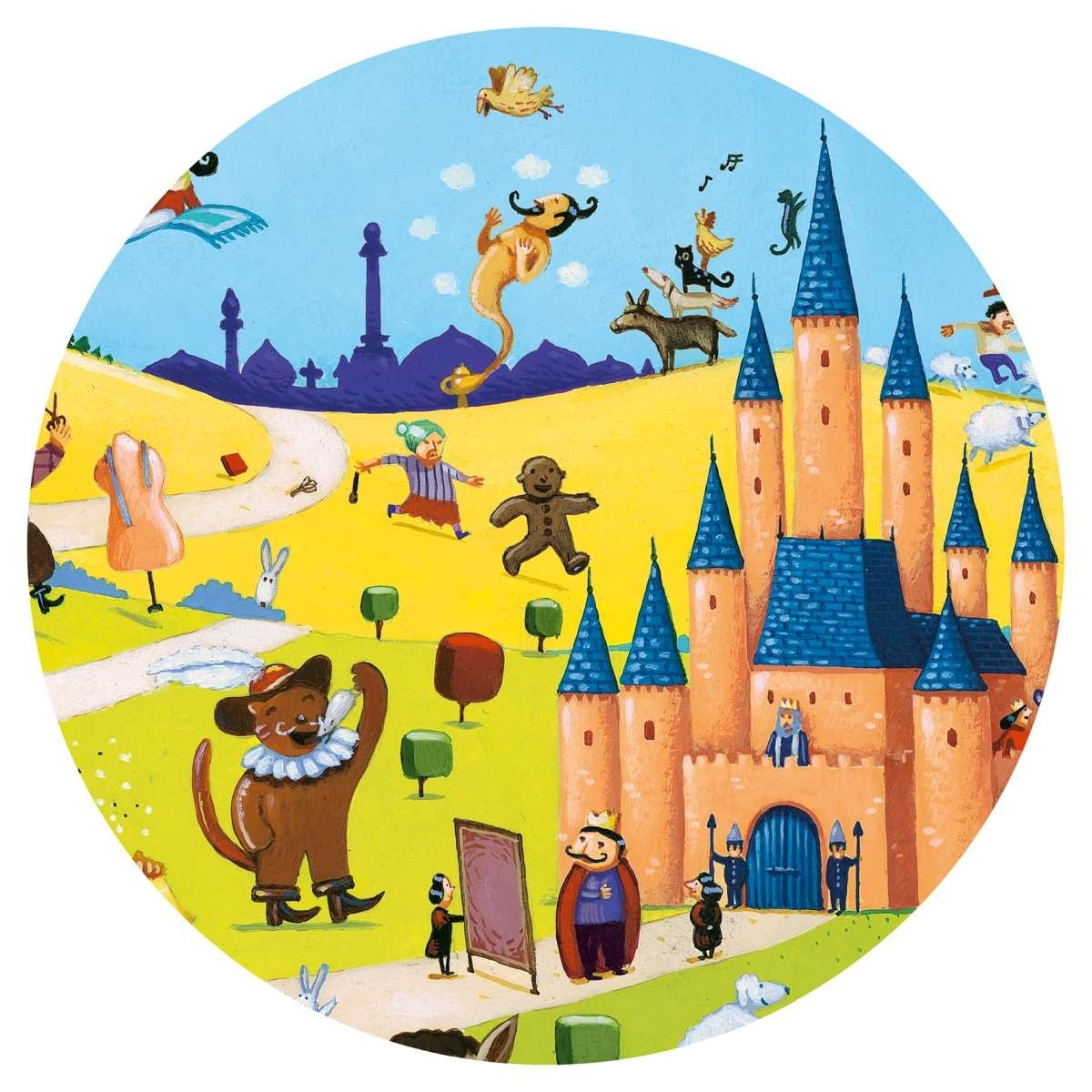 Wimmelpuzzle Märchen 54 Teile für Mädchen und Jungen fair produziert von Djeco