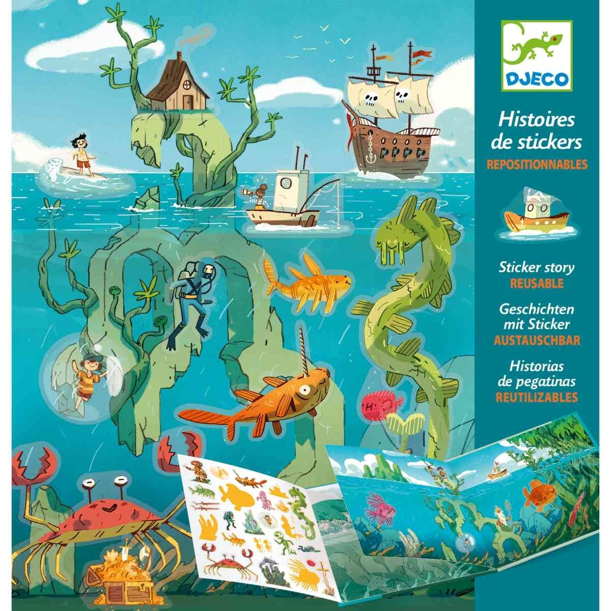 Stickerbuch Meeresabenteuer, fair produziert von Djeco