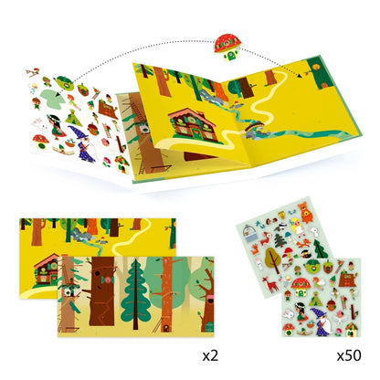 Stickerbuch Zauberwald, fair produziert von Djeco