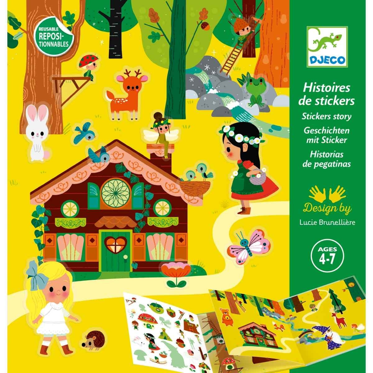 Stickerbuch Zauberwald, fair produziert von Djeco
