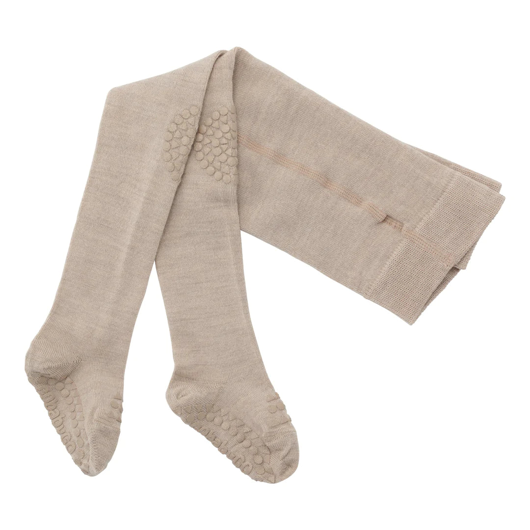 GoBabyGo - Woll-Krabbelstrumpfhose beige