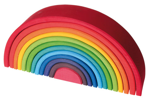 Grimms - 12-teiliger Regenbogen aus Naturholz - AURYN Shop