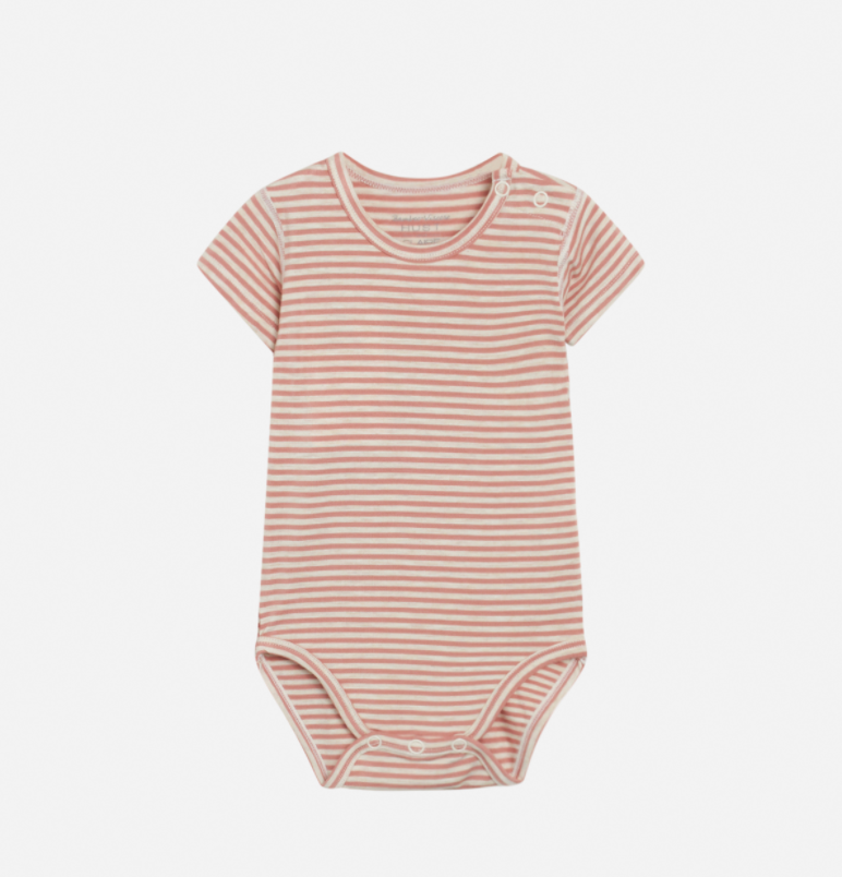 Hust & Claire - Baby Body gestreift rosa - AURYN Shop