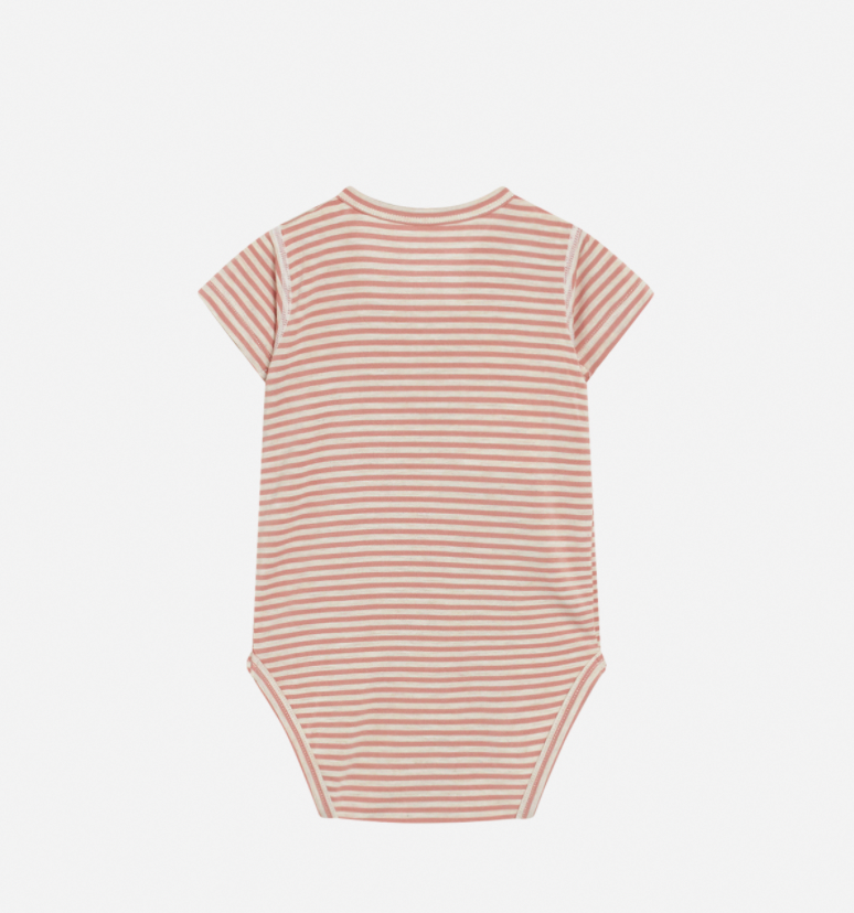 Hust &amp; Claire - Baby Body gestreift rosa - AURYN Shop