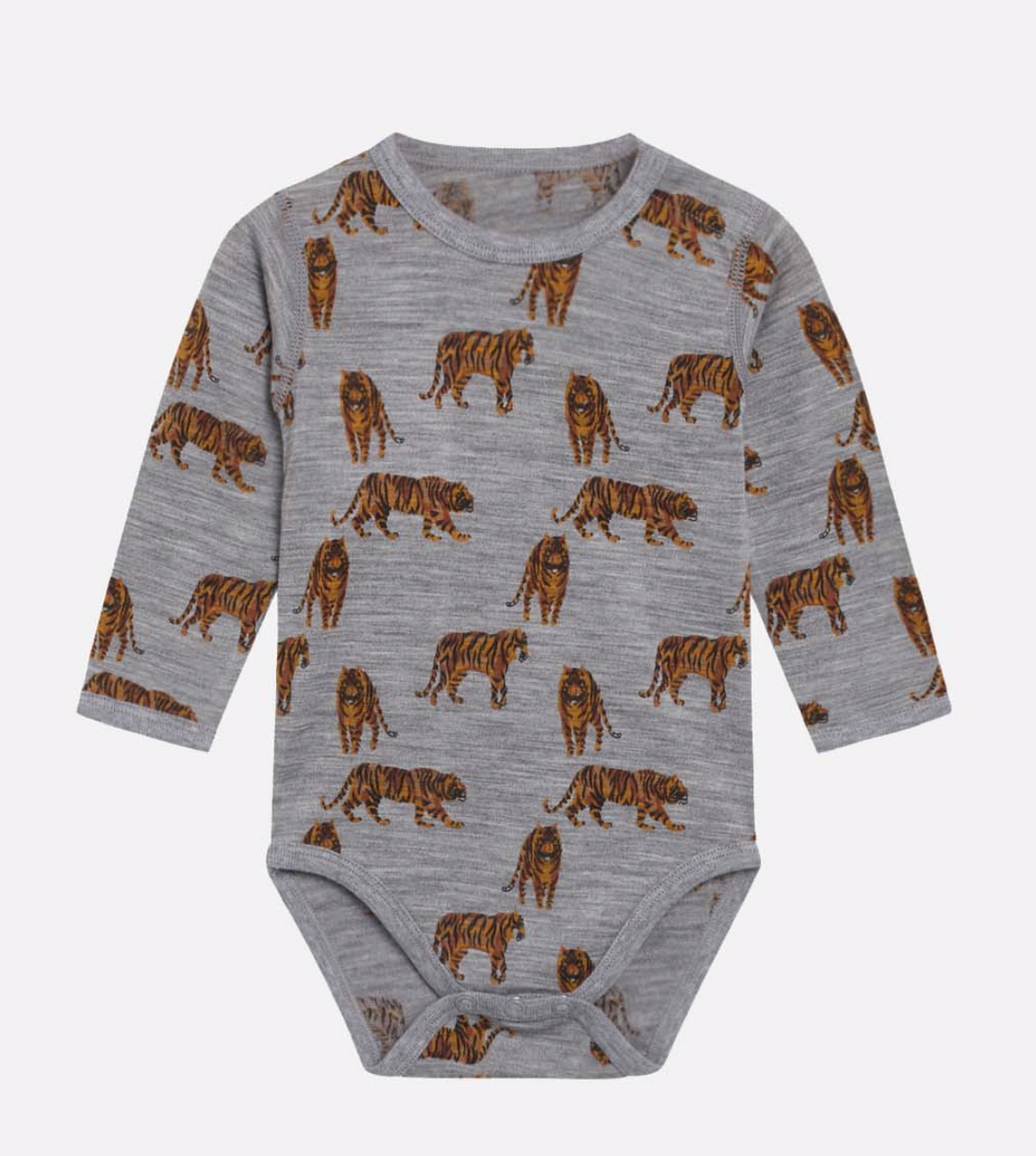 Hust & Claire - Baby Body Langarm mit Tiger Print - AURYN Shop