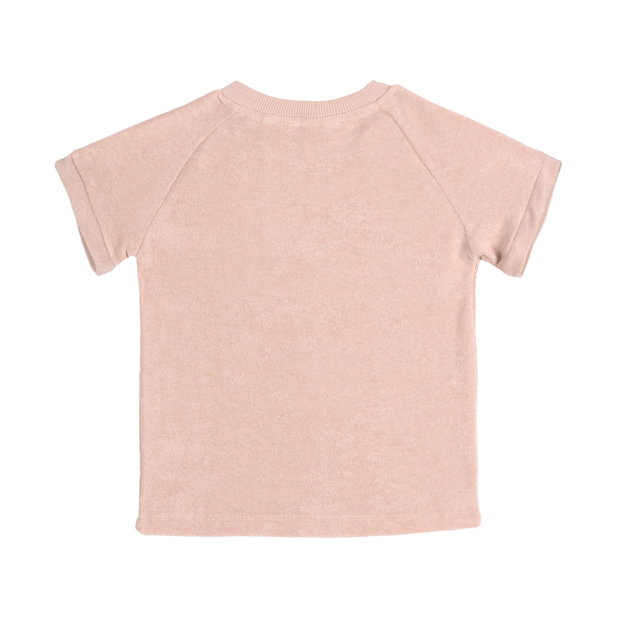 Lässig - Bequemes Frottee T-Shirt rosa
