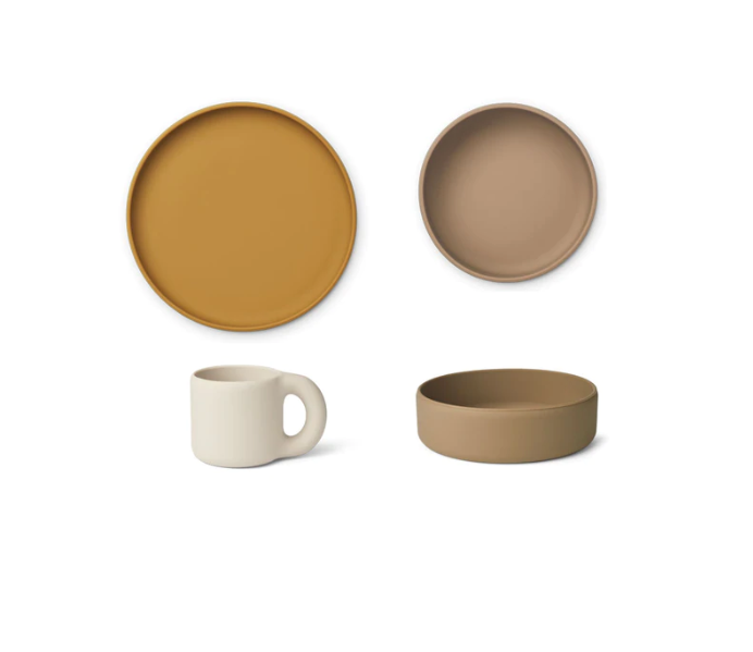 Liewood - Kinder Geschirrset Andie sand 3-er Set