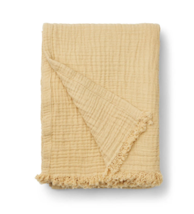 Muslin Decke aus Bionaumwolle gelb, fair produziert von Liewood
