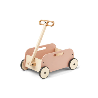 Liewood - Lauflernwagen aus Holz rosa