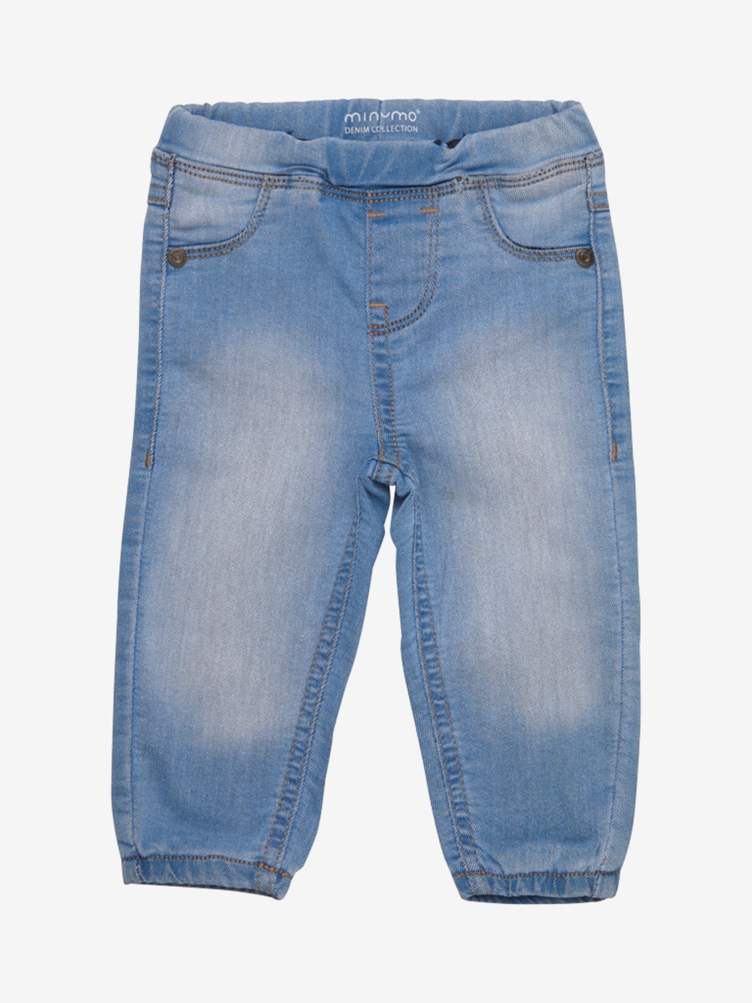 Minymo - Babyjeans hellblau elastischer Bund