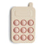 Mushie - Drückspielzeug Telefon rosa aus Silikon, Babyspielzeug