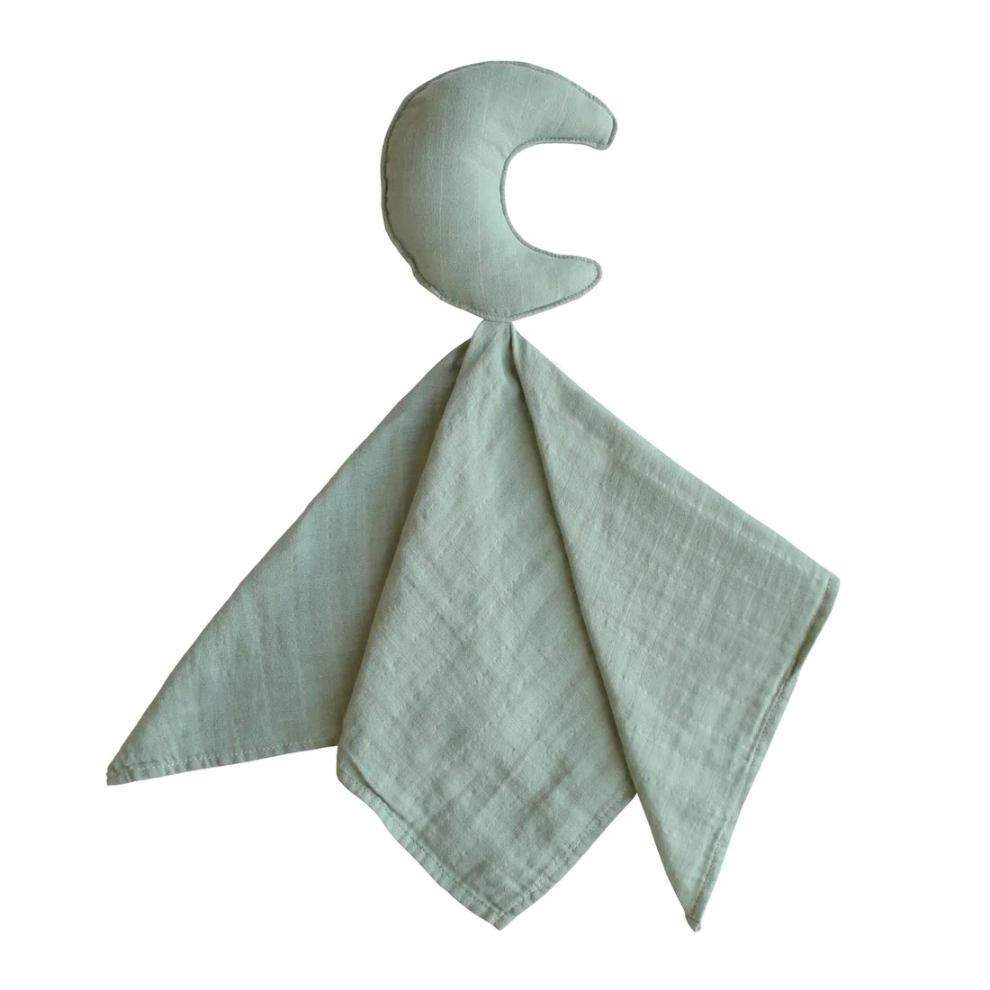 Mushie - Baby Schmusetuch Mond mint aus Biobaumwolle