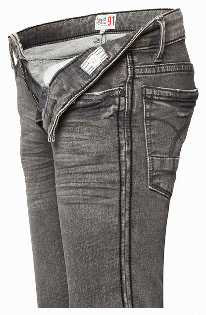 Weiche  graue kinder Jeans aus Baumwolle, fair produziert von Noppies