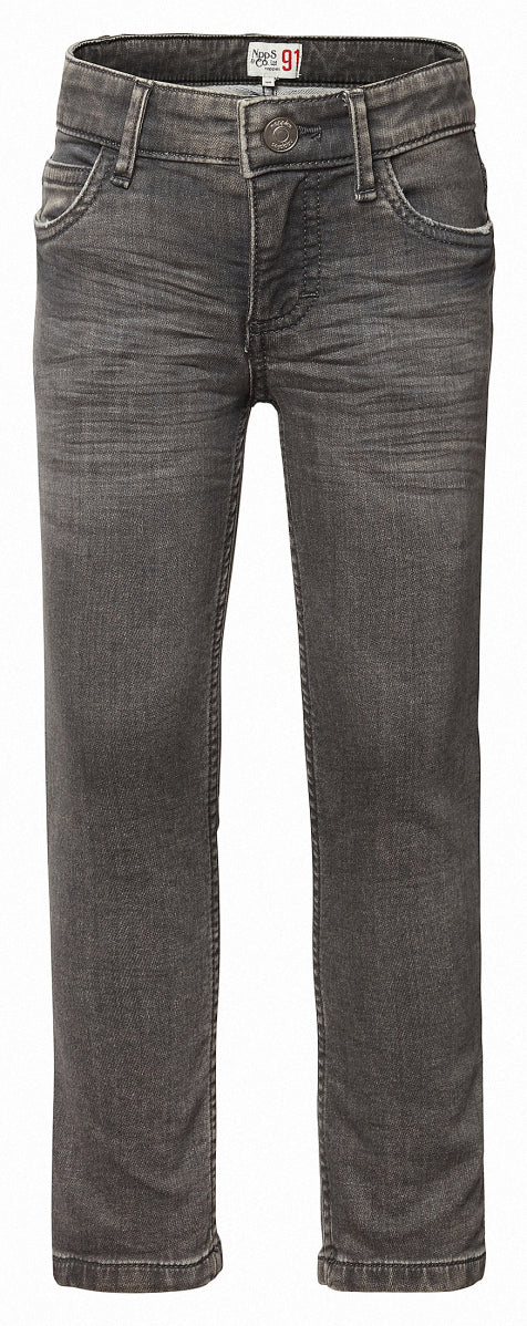 Weiche  graue kinder Jeans aus Baumwolle, fair produziert von Noppies