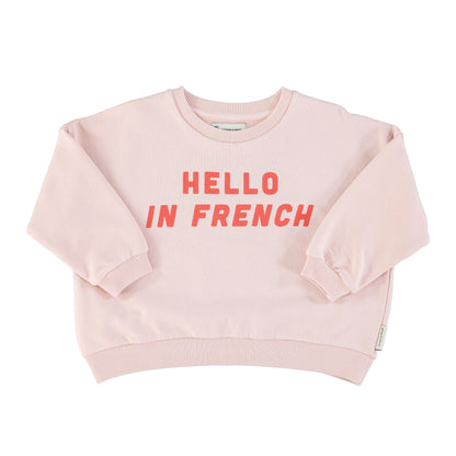 Piupiuchick - Sweatshirt rosa hello in french