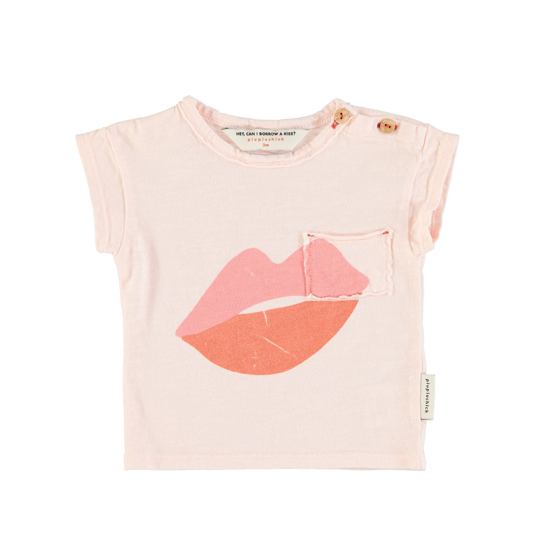 Piupiuchick - T-Shirt rosa mit Kisses &amp; Sun cream