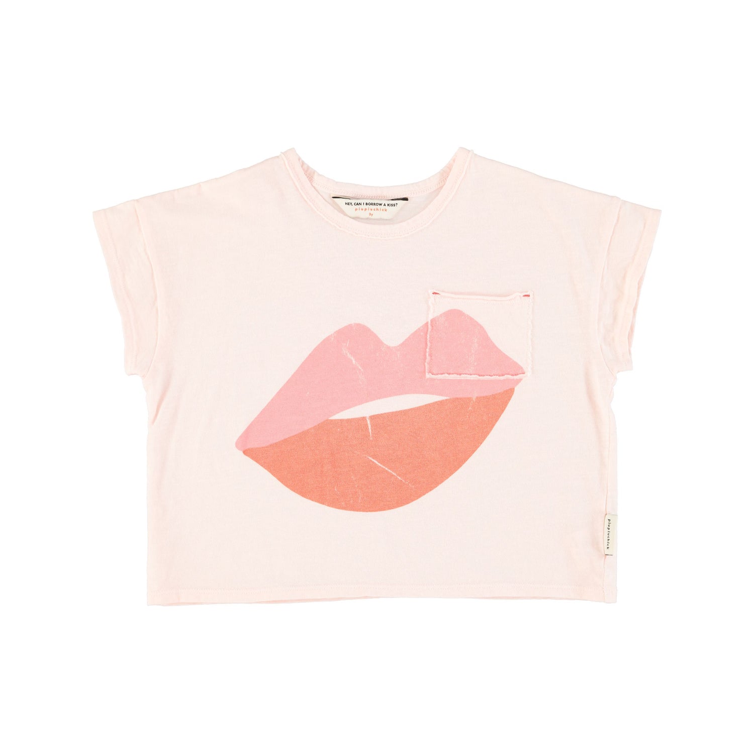 Piupiuchick - T-Shirt rosa mit Kisses &amp; Sun cream