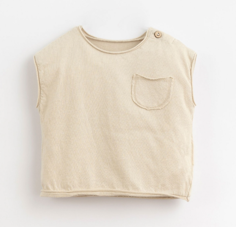 Play Up - Baby T-Shirt mit Brusttasche ohne ärmel - hellgrün - AURYN Shop