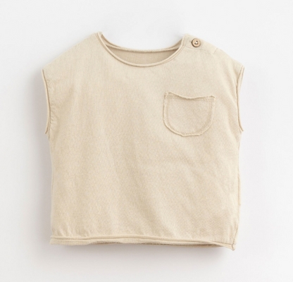 Play Up - Baby T-Shirt mit Brusttasche ohne ärmel - hellgrün - AURYN Shop