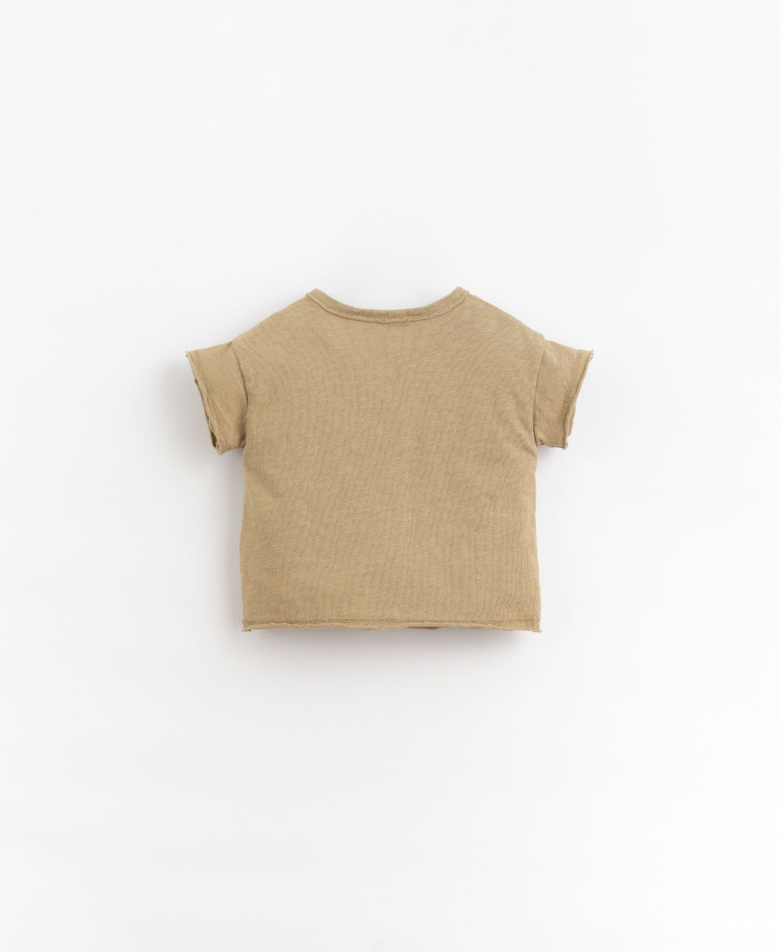 Play Up - Baby T-Shirt mit Brusttasche camel Biobaumwolle