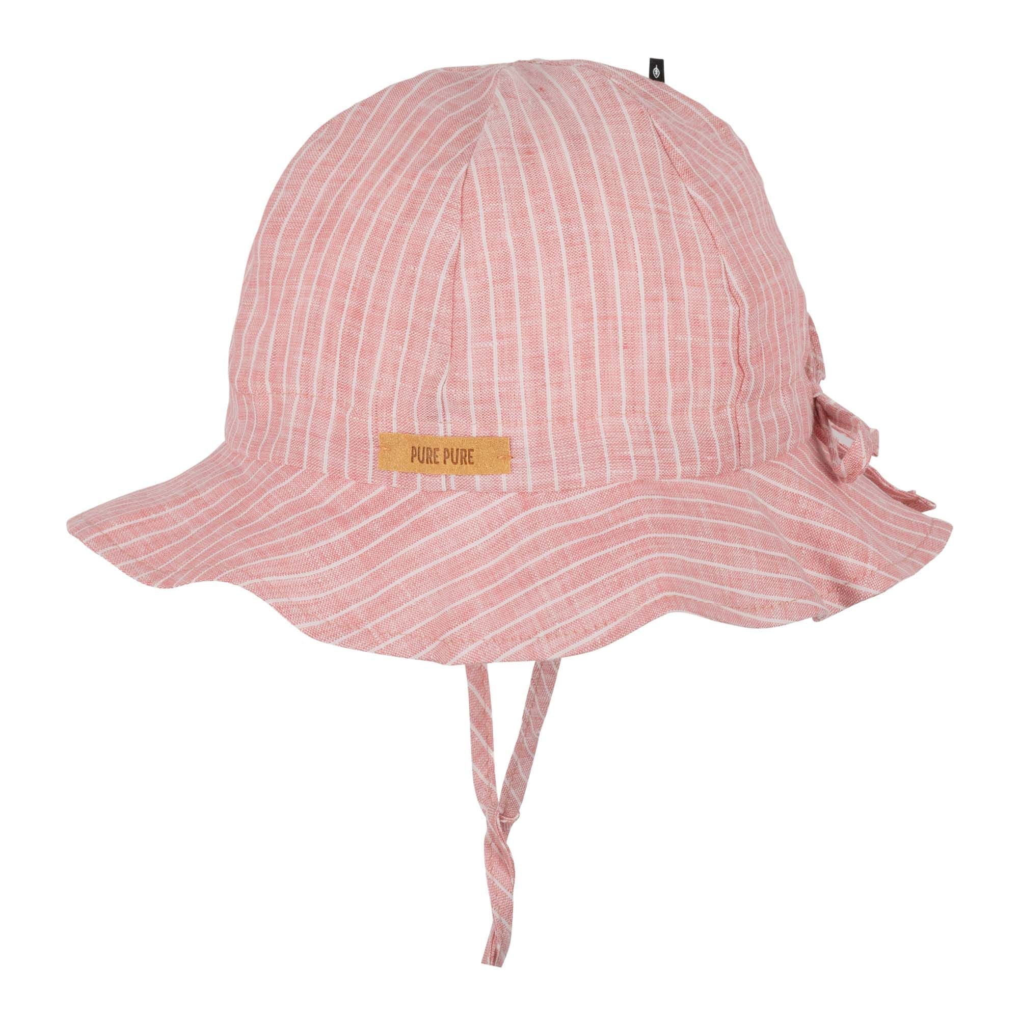 Pure Pure - Sonnenhut mit UV Schutz Streifen rosa - AURYN Shop