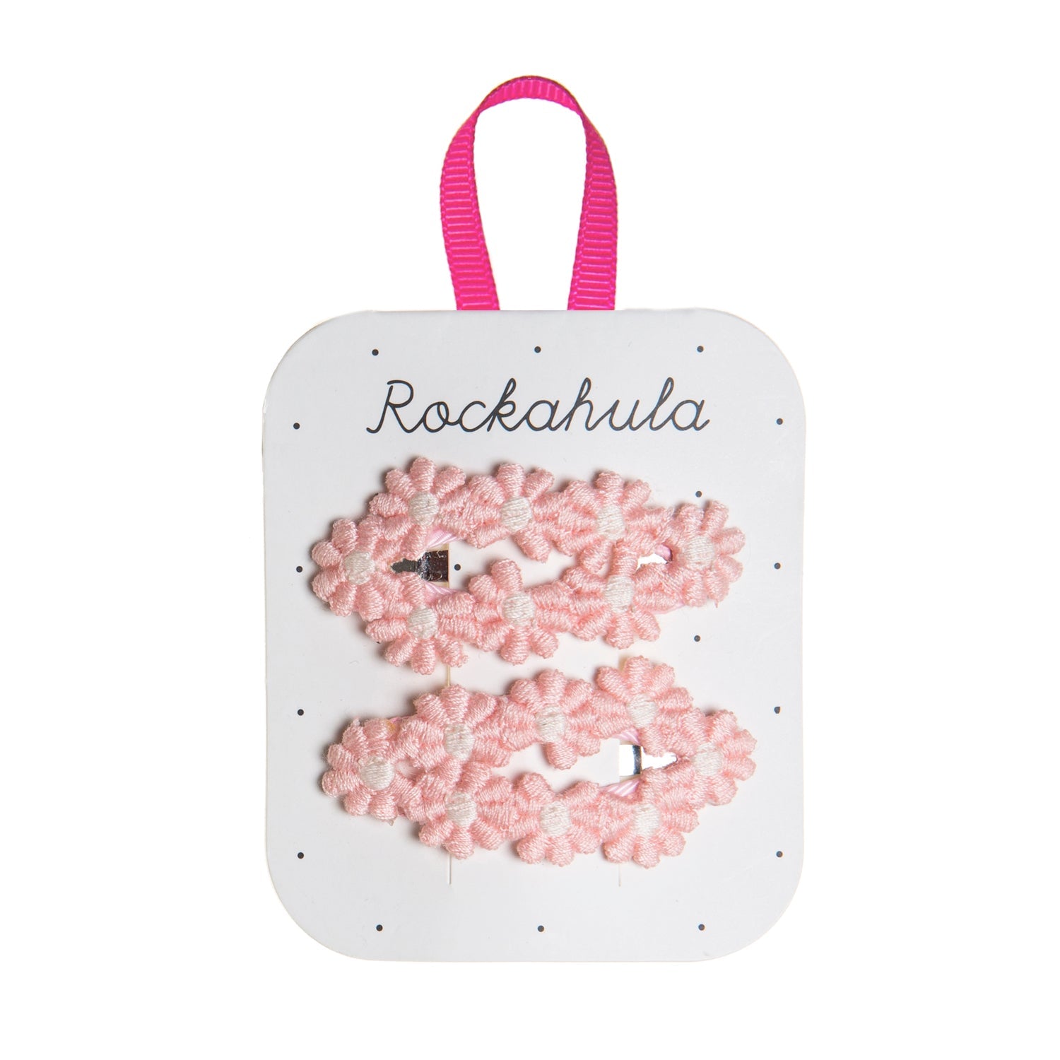 Rockahula - Haarspangen Blumen rosa