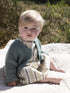 Serendipity - Baby Strickjacke blau Biobaumwolle mini and me, gibt es auch für Kinder und Mama´s