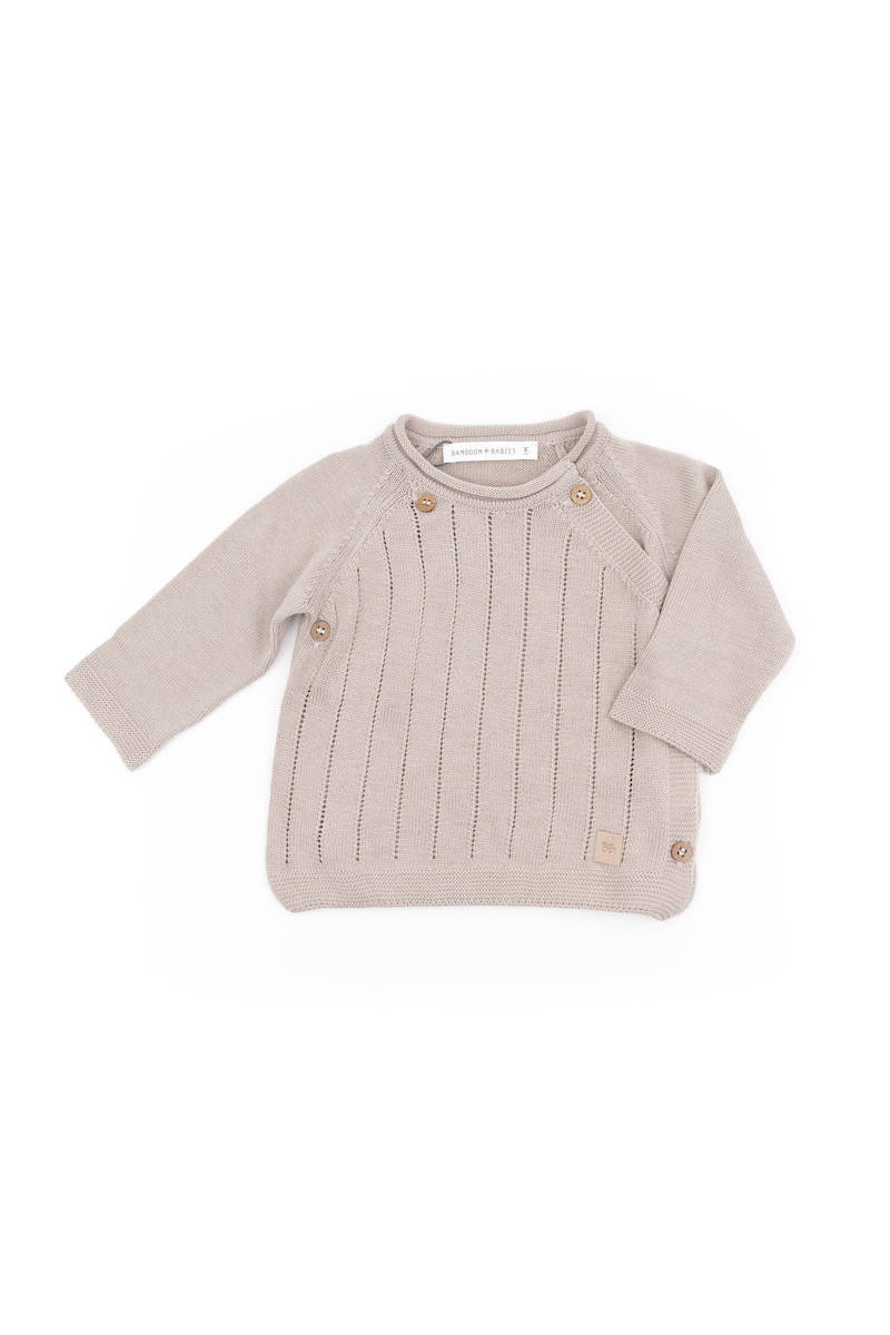 Bamboom - Baby Wickelpullover beige - AURYN Shop