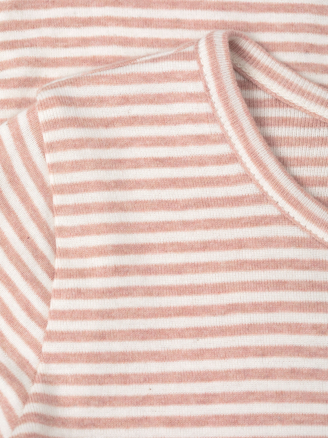 Serendipity - Kinder Shirt Streifen rosa-natur aus Biobaumwolle