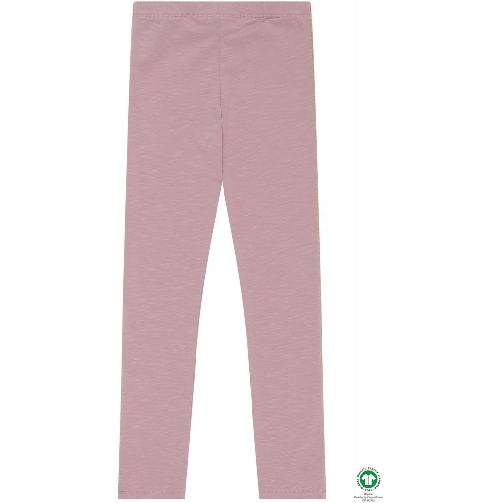 Mädchen LEggings aus GOTS zertifizierter Biobaumwolle in rosa, fair produziert von Soft Gallery