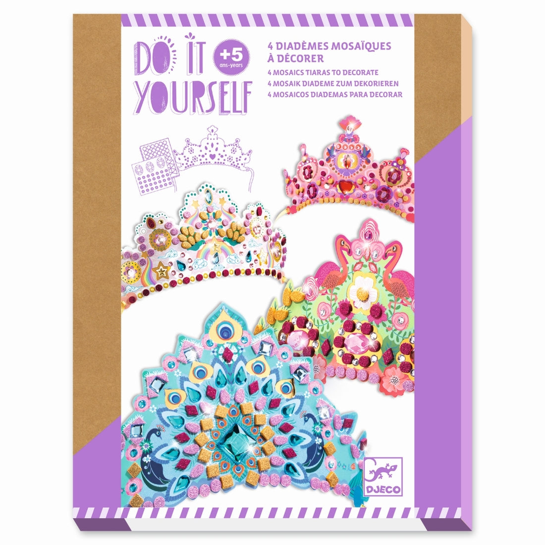 Djeco - Bastelset Mosaik Diadem - do it yourself - AURYN Shop