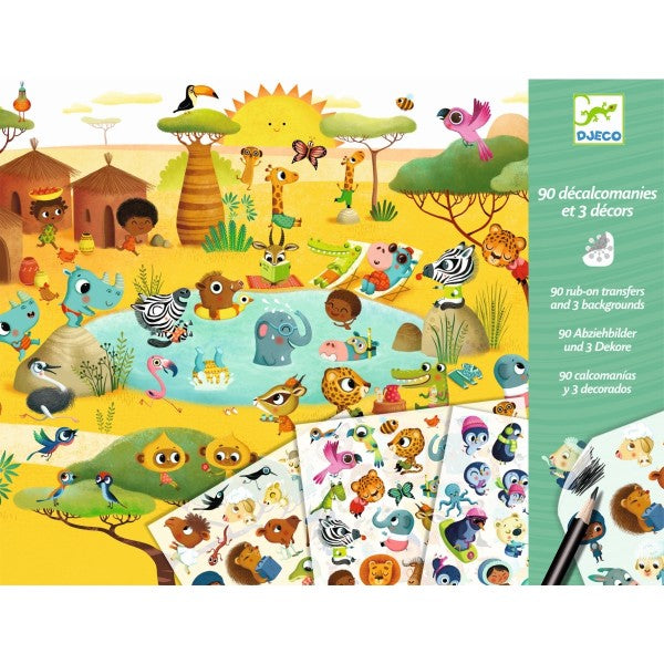 Djeco - Abziehbilder Savanne - AURYN Shop