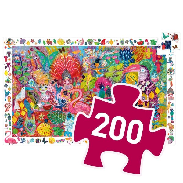 Djeco - Wimmelpuzzle Rio Karneval 200 Teile - AURYN Shop