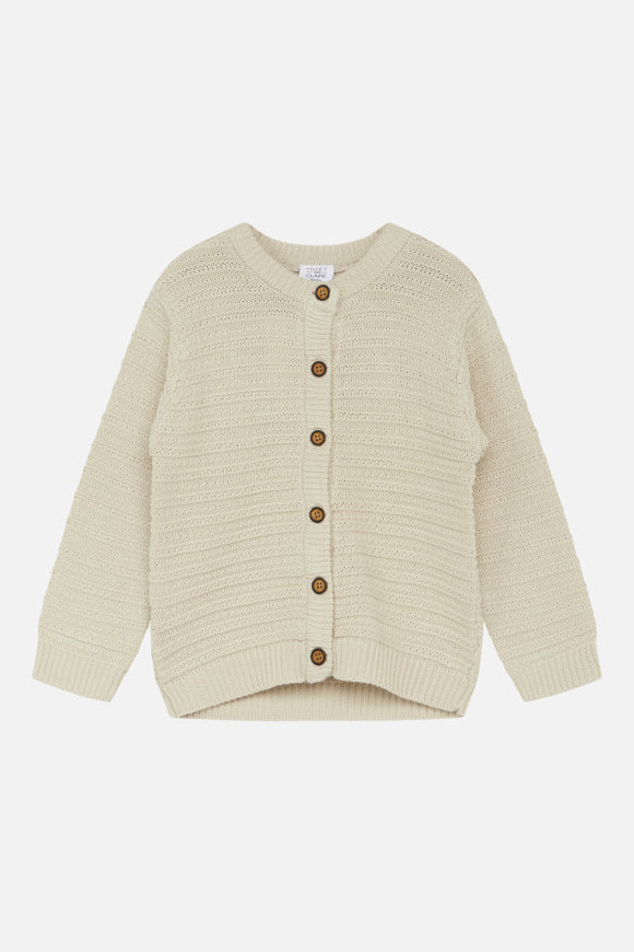 Strickjacke aus weicher Baumwolle von Hust & Claire mit Streifen