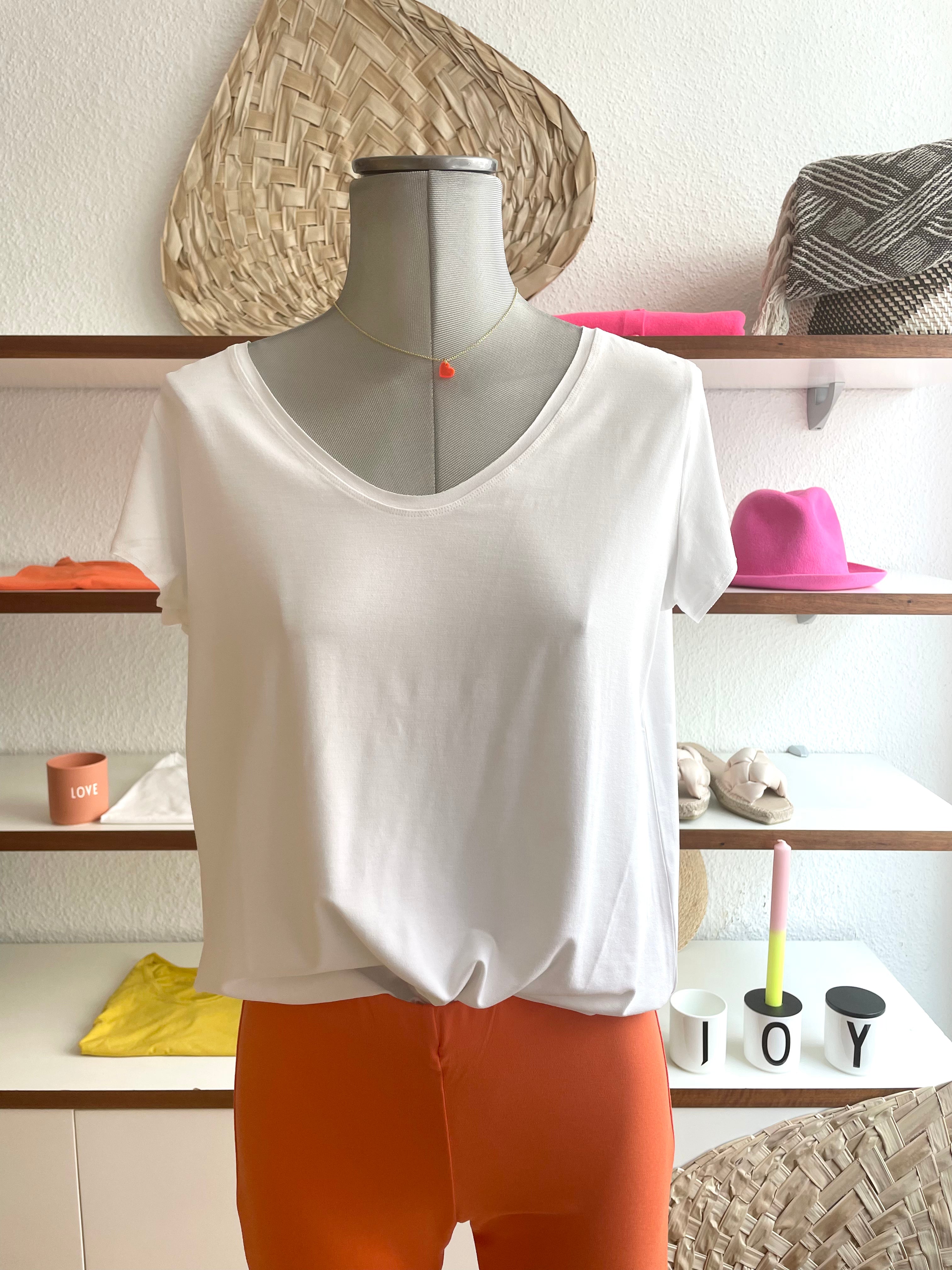 AURYN - Bambus T-Shirt kurzarm weiß, fair und nachhaltig produziert