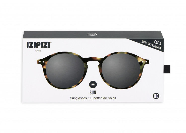 Izipizi - Unisex Sonnebrille rund braun/ schwarz gemustert - AURYN Shop