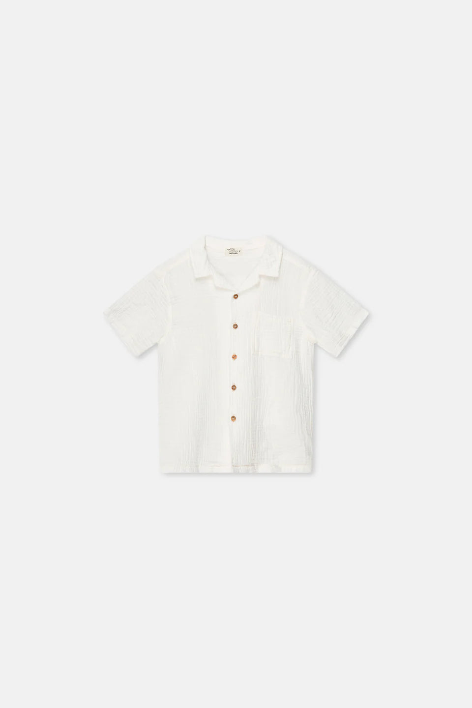 My Little Cozmo - Kinderhemd Muslin natur Biobaumwolle